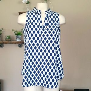 Blue Polka Dot Tank